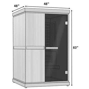 Finnmark FD-4 Trinity Infrared and Traditional 2-Person Hybrid Sauna-Finnmark Saunas-HQ Sauna