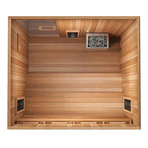 Finnmark FD-5 Trinity XL Infrared and Traditional 4-Person Hybrid Sauna-Finnmark Saunas-HQ Sauna