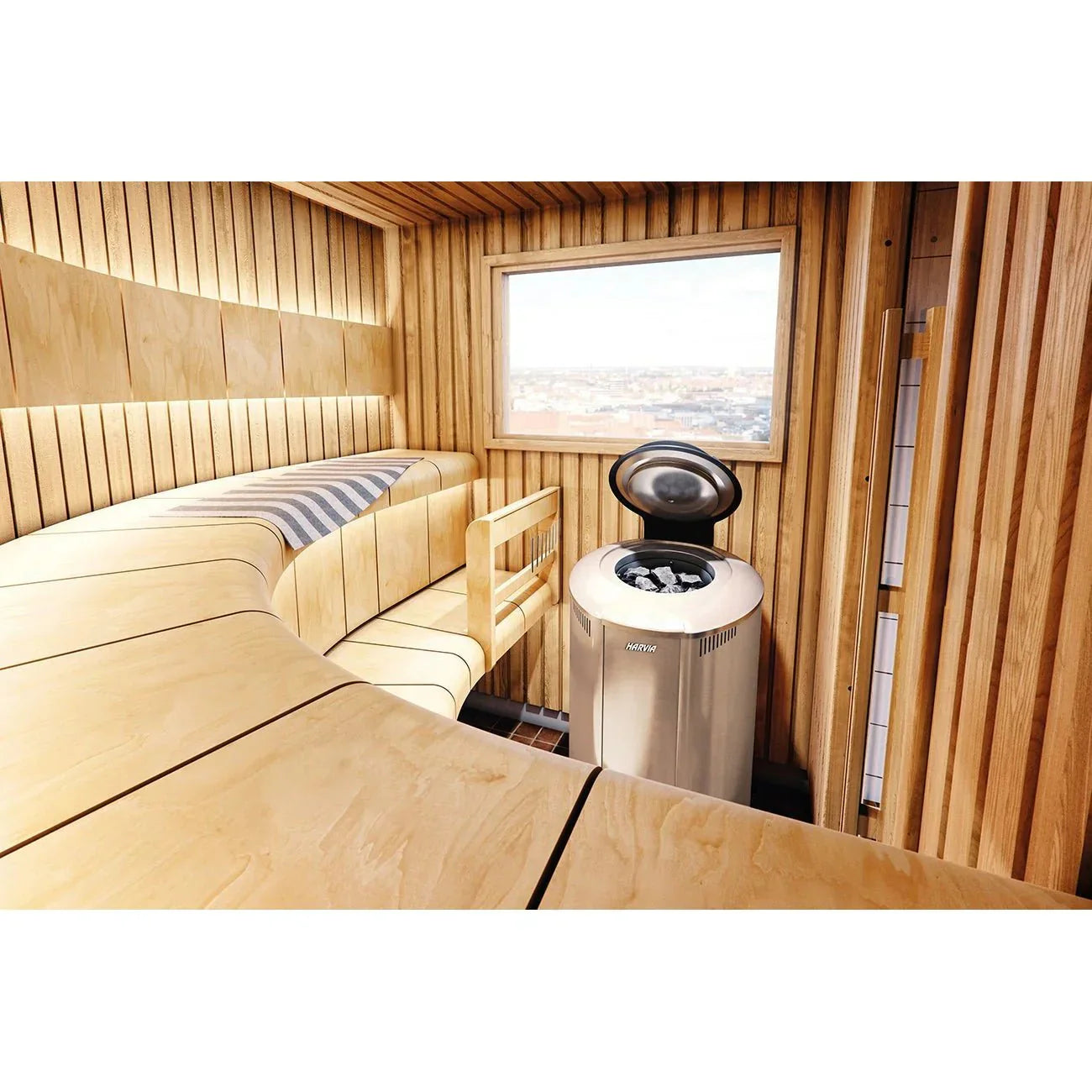 Harvia Forte AF100 9.8 kW Electric Sauna Heater-Harvia-HQ Sauna