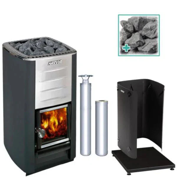 Harvia M3 Wood Burning Stove Kit SS-Harvia-HQ Sauna