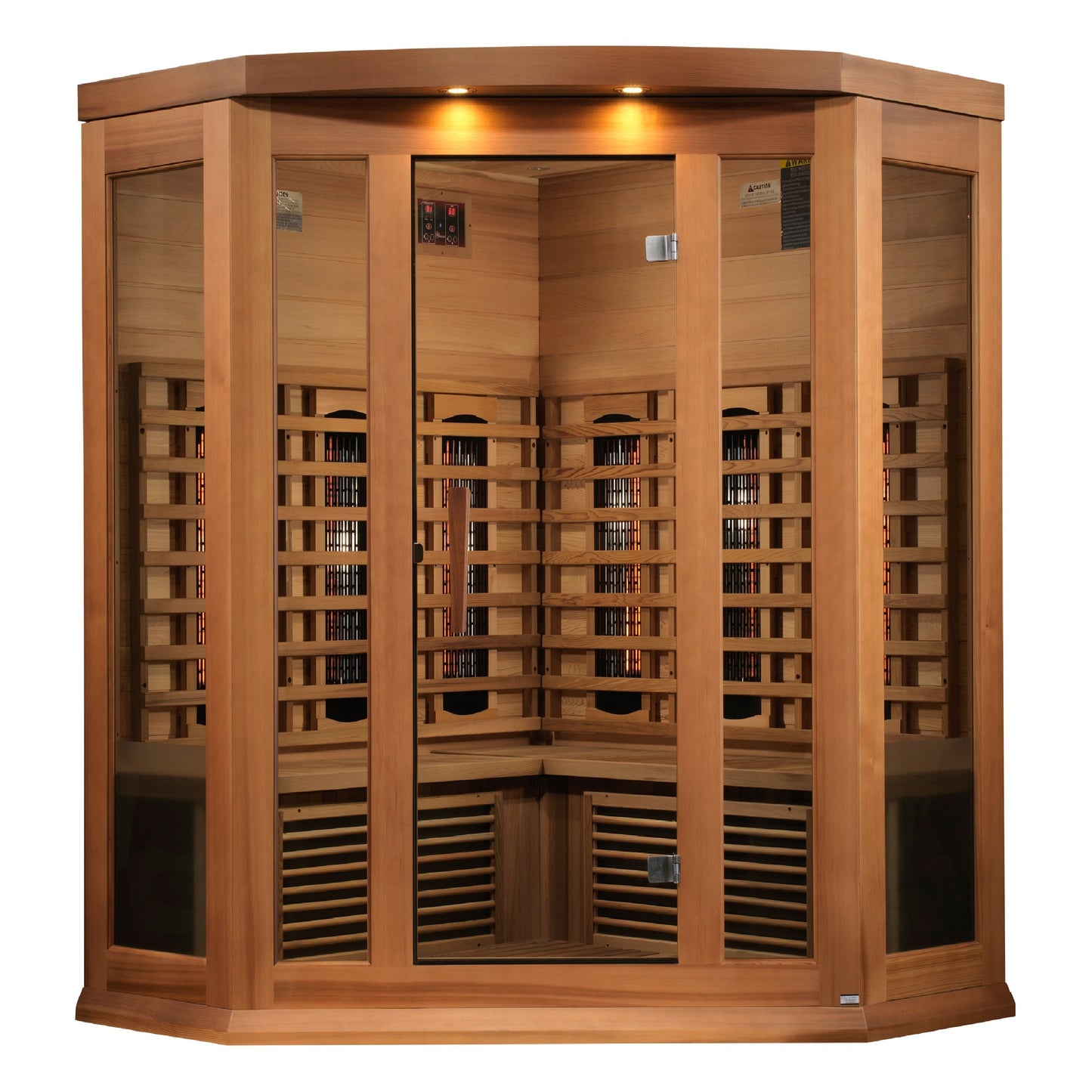 Maxxus 3-Person Corner Full Spectrum Near Zero EMF FAR Infrared Sauna-Maxxus Saunas-HQ Sauna