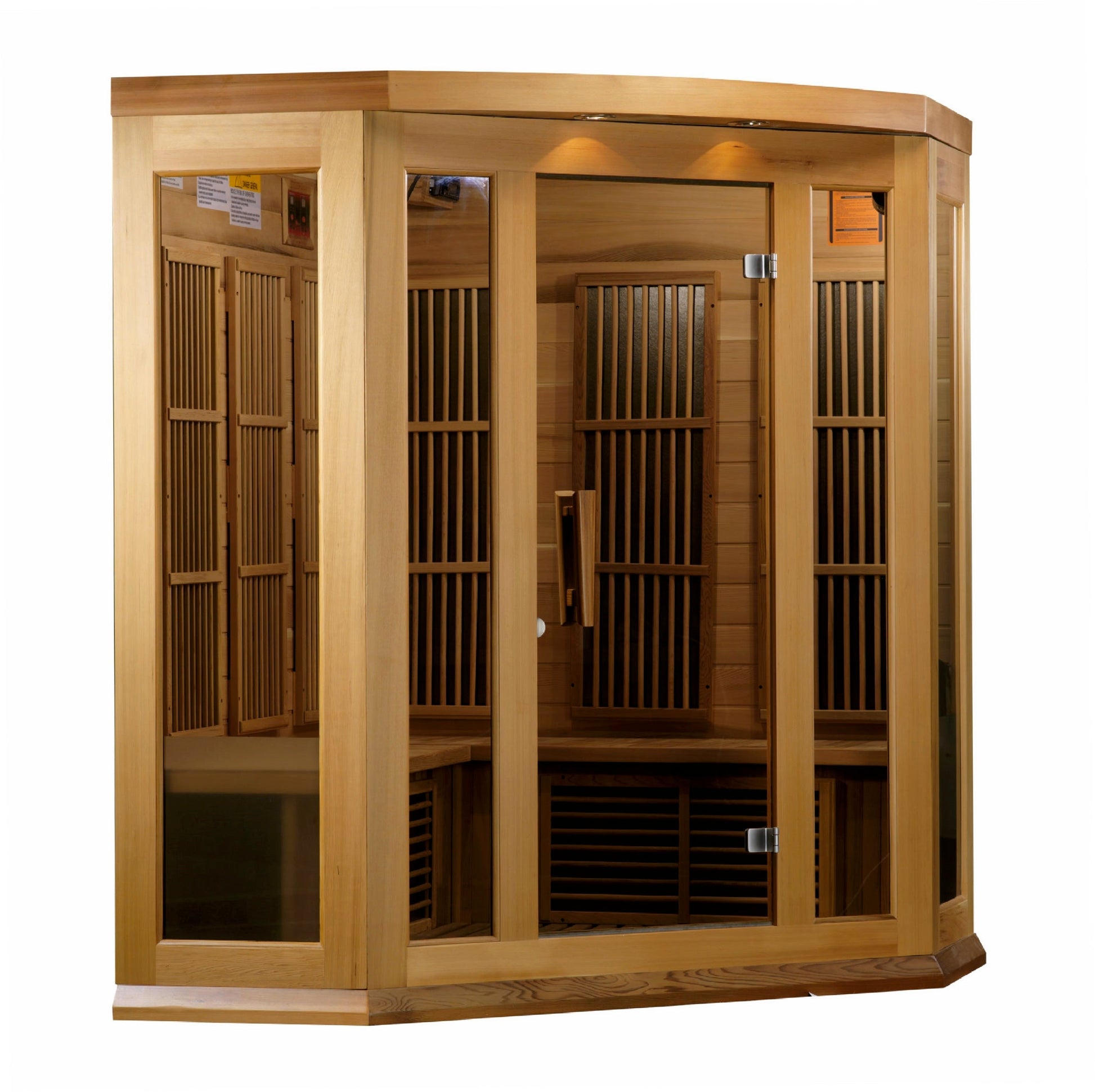 Maxxus 3-Person Corner Low EMF FAR Infrared Sauna-Maxxus Saunas-HQ Sauna