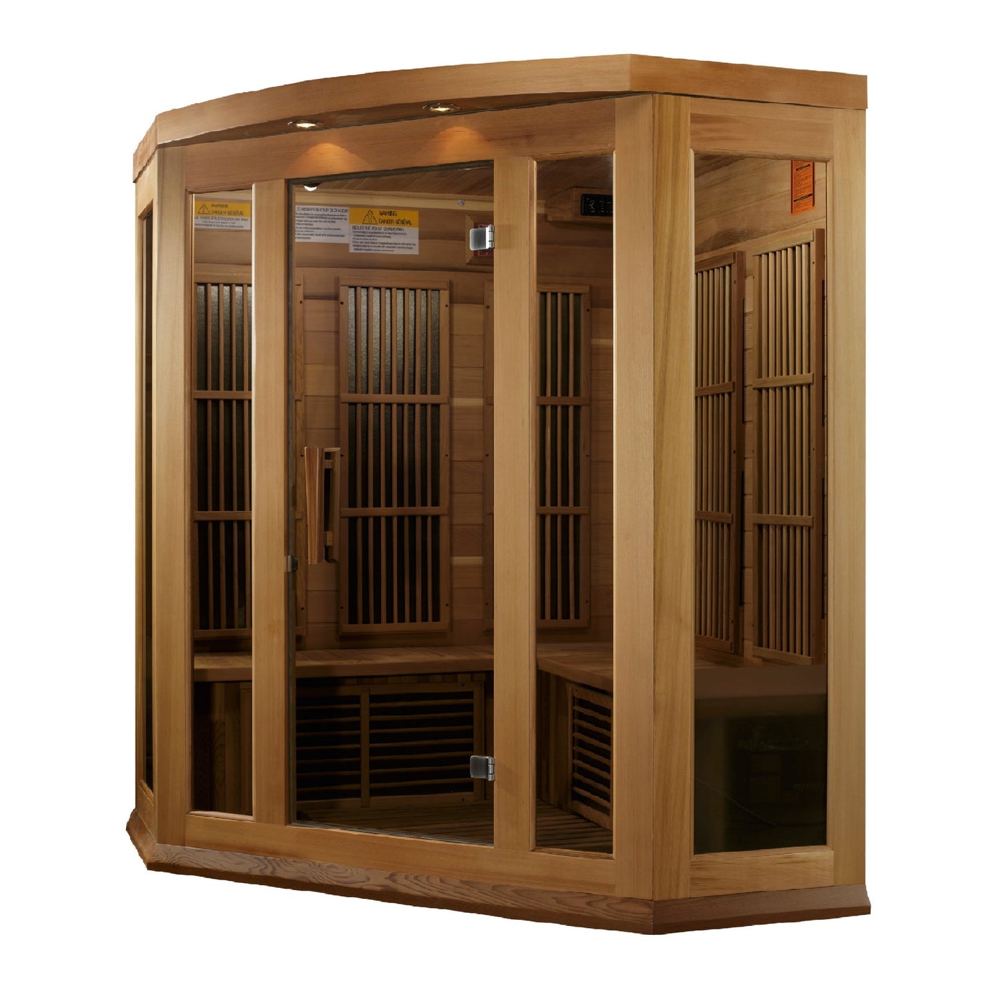 Maxxus 3-Person Corner Low EMF FAR Infrared Sauna-Maxxus Saunas-HQ Sauna