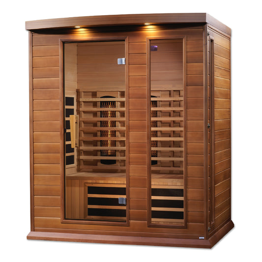 Maxxus 3-Person Full Spectrum Near Zero EMF FAR Infrared Sauna-Maxxus Saunas-HQ Sauna