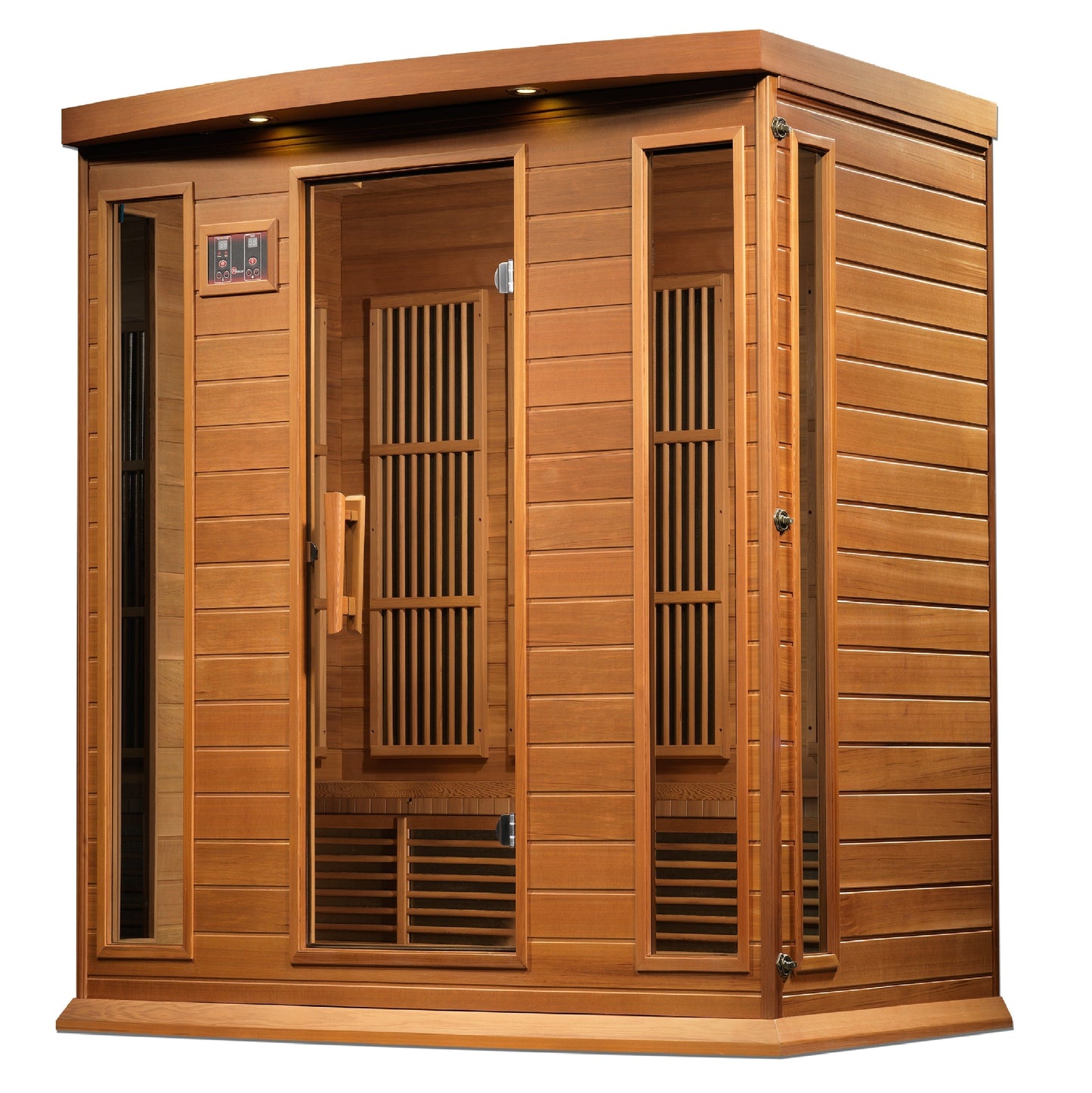 Maxxus 4-Person Corner Near Zero EMF FAR Infrared Sauna-Maxxus Saunas-HQ Sauna