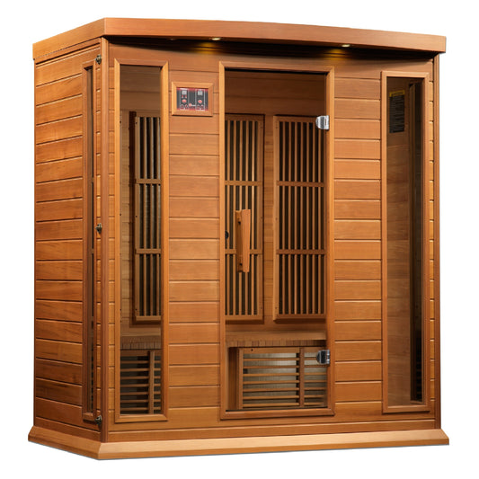 Maxxus 4-Person Corner Near Zero EMF FAR Infrared Sauna-Maxxus Saunas-HQ Sauna