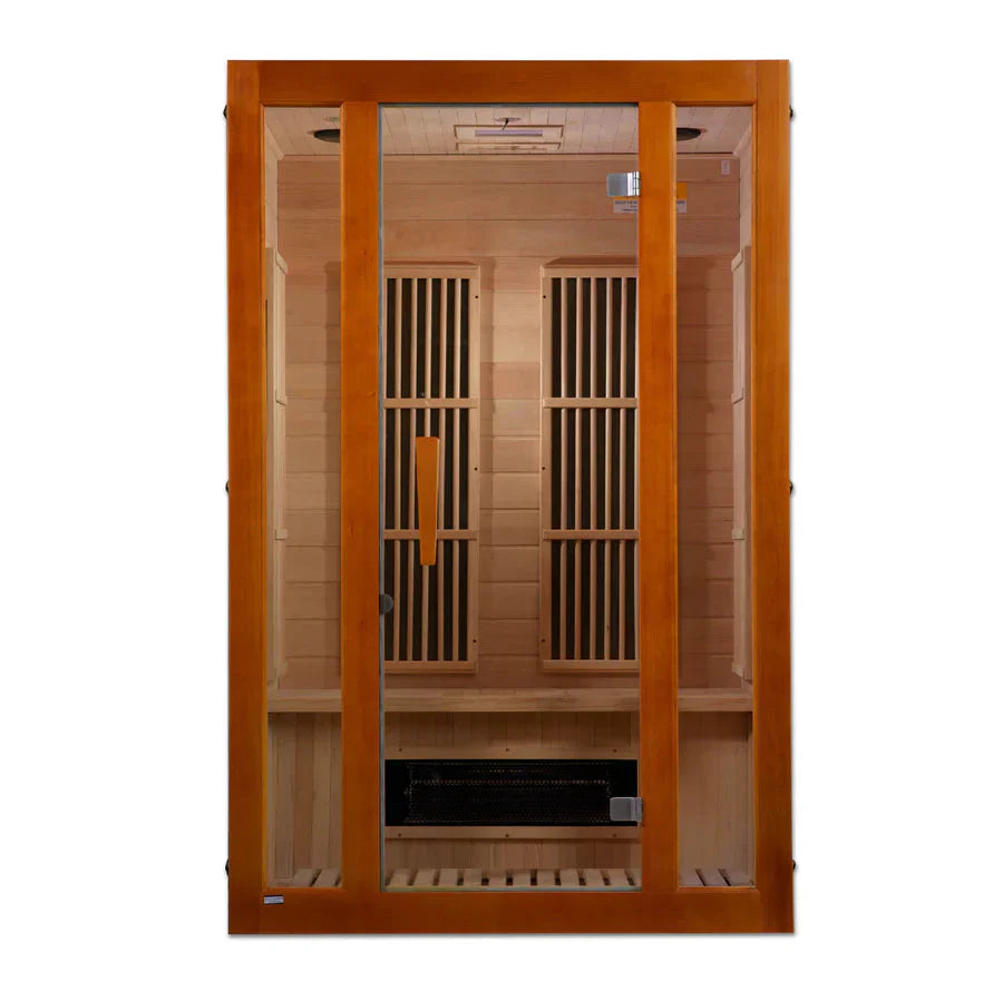 Maxxus "Aspen" Dual Tech 2 person Low EMF FAR Infrared Sauna Canadian Hemlock-Maxxus Saunas-HQ Sauna