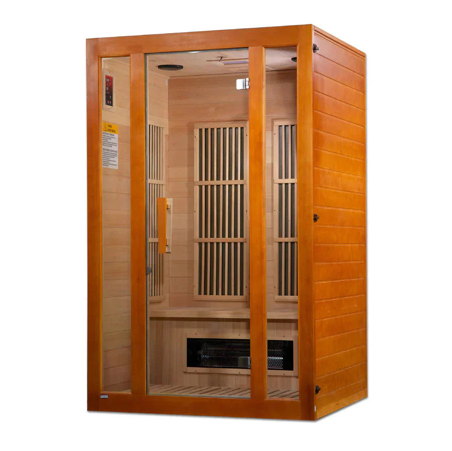 Maxxus "Aspen" Dual Tech 2 person Low EMF FAR Infrared Sauna Canadian Hemlock-Maxxus Saunas-HQ Sauna